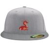 Flexfit 6210 Structured Flat Bill Fitted Hat Thumbnail