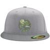 Flexfit 6210 Structured Flat Bill Fitted Hat Thumbnail