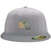 Flexfit 6210 Structured Flat Bill Fitted Hat Thumbnail