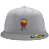 Flexfit 6210 Structured Flat Bill Fitted Hat Thumbnail