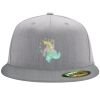 Flexfit 6210 Structured Flat Bill Fitted Hat Thumbnail