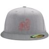 Flexfit 6210 Structured Flat Bill Fitted Hat Thumbnail