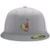 Flexfit 6210 Structured Flat Bill Fitted Hat Thumbnail
