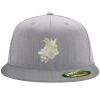 Flexfit 6210 Structured Flat Bill Fitted Hat Thumbnail