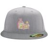 Flexfit 6210 Structured Flat Bill Fitted Hat Thumbnail