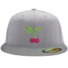 Flexfit 6210 Structured Flat Bill Fitted Hat Thumbnail