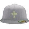 Flexfit 6210 Structured Flat Bill Fitted Hat Thumbnail