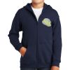 Youth Heavy Blend Full Zip Hooded Sweatshirt Thumbnail