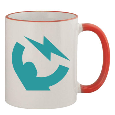 Merch Instant Logo - 11oz Colored Rim & Handle Mug Thumbnail