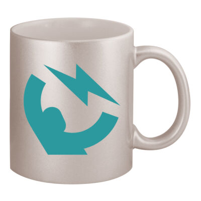 Merch Instant Logo - 11oz Metallic Silver Mug Thumbnail
