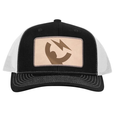 Merch Instant Logo - Engraved C112 Leather Patch Hat Thumbnail
