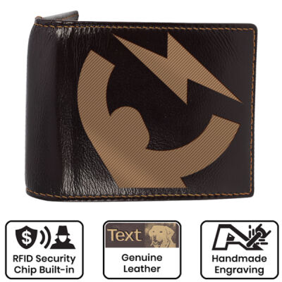 Merch Instant Logo - Leather Engraved Wallet Thumbnail