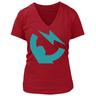 Merch Instant Logo - Women's Premium Deep V-Neck T-Shirt Thumbnail